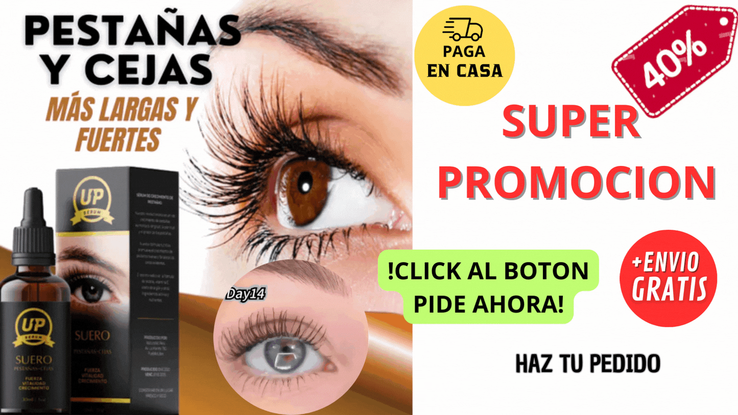 SERUM UP PRO® Alargamiento de pestañas y cejas.