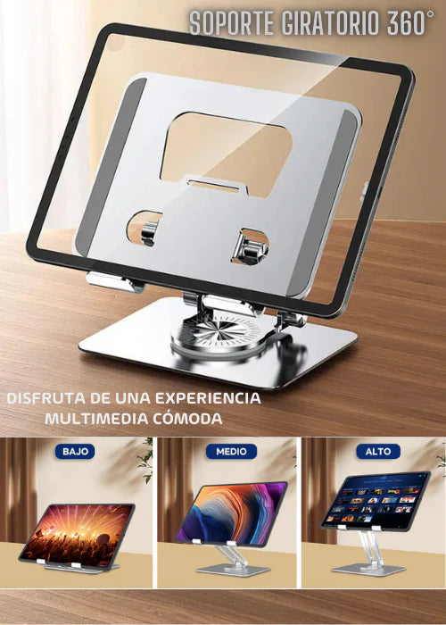 SOPORTE GIRATORIO 360° CELULAR Y TABLET