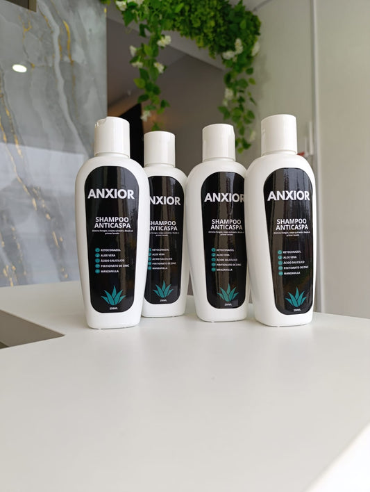 Shampoo Anti Caspa Premium ANXIOR – Con Ketoconazol y Aloe Vera