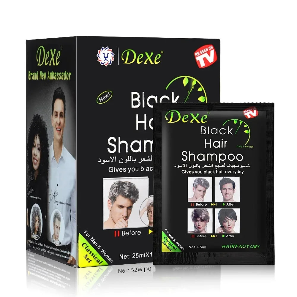 Shampoo Anticanas - Negro (Pack x 10 Sachets)