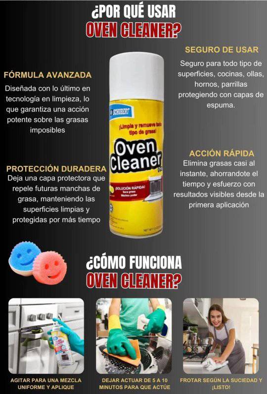 2 X 1 ESPUMA QUITA GRASA - OVEN CLEANER