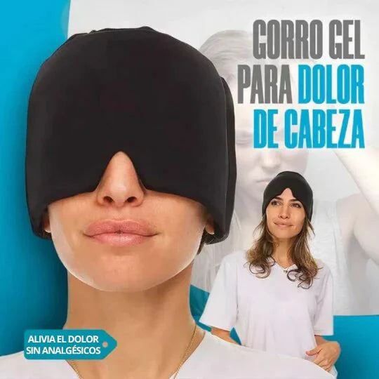 GORRO EN GEL PARA DOLOR DE CABEZA Y MIGRAÑA