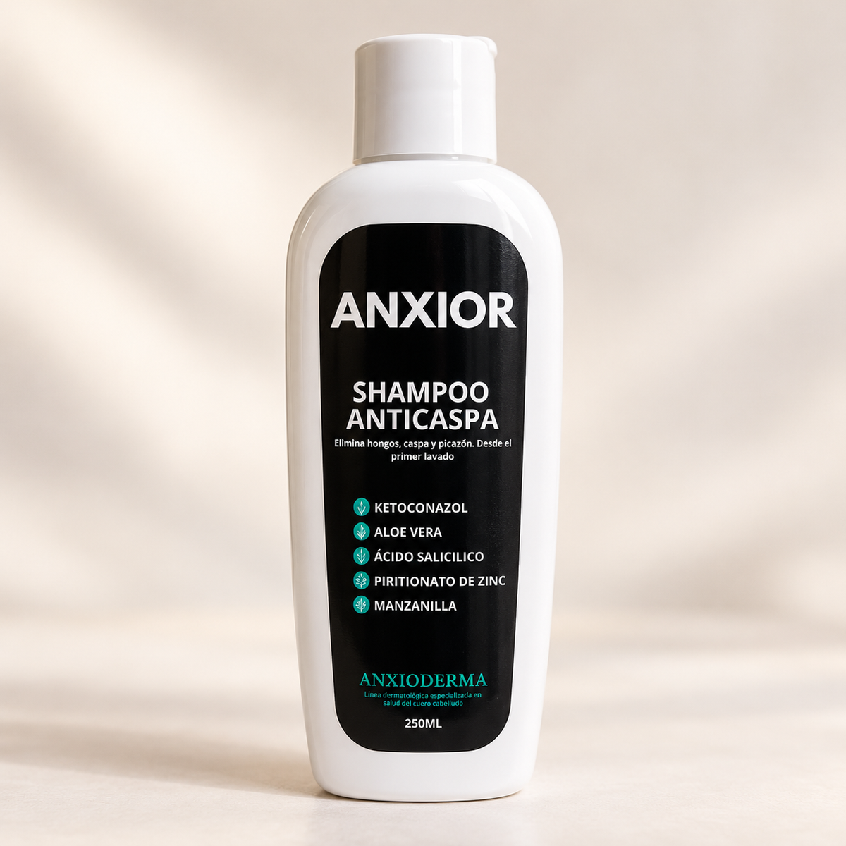 Shampoo ANXIOR -Tratamiento Intensivo de Alta Potencia Para la caspa severa,  Dermatitis Seborreica y Psoriasis