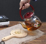 Tetera de Vidrio Pyrex para Infusiones – 1400 ml | Apta para Cocina a Gas