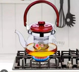 Tetera de Vidrio Pyrex para Infusiones – 1400 ml | Apta para Cocina a Gas