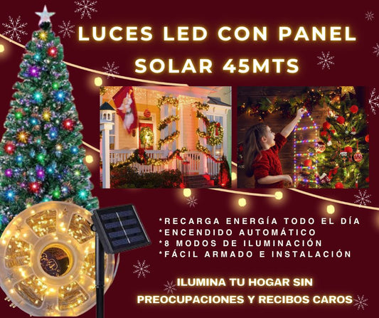 LUCES led SOLARES DE 45 METROS